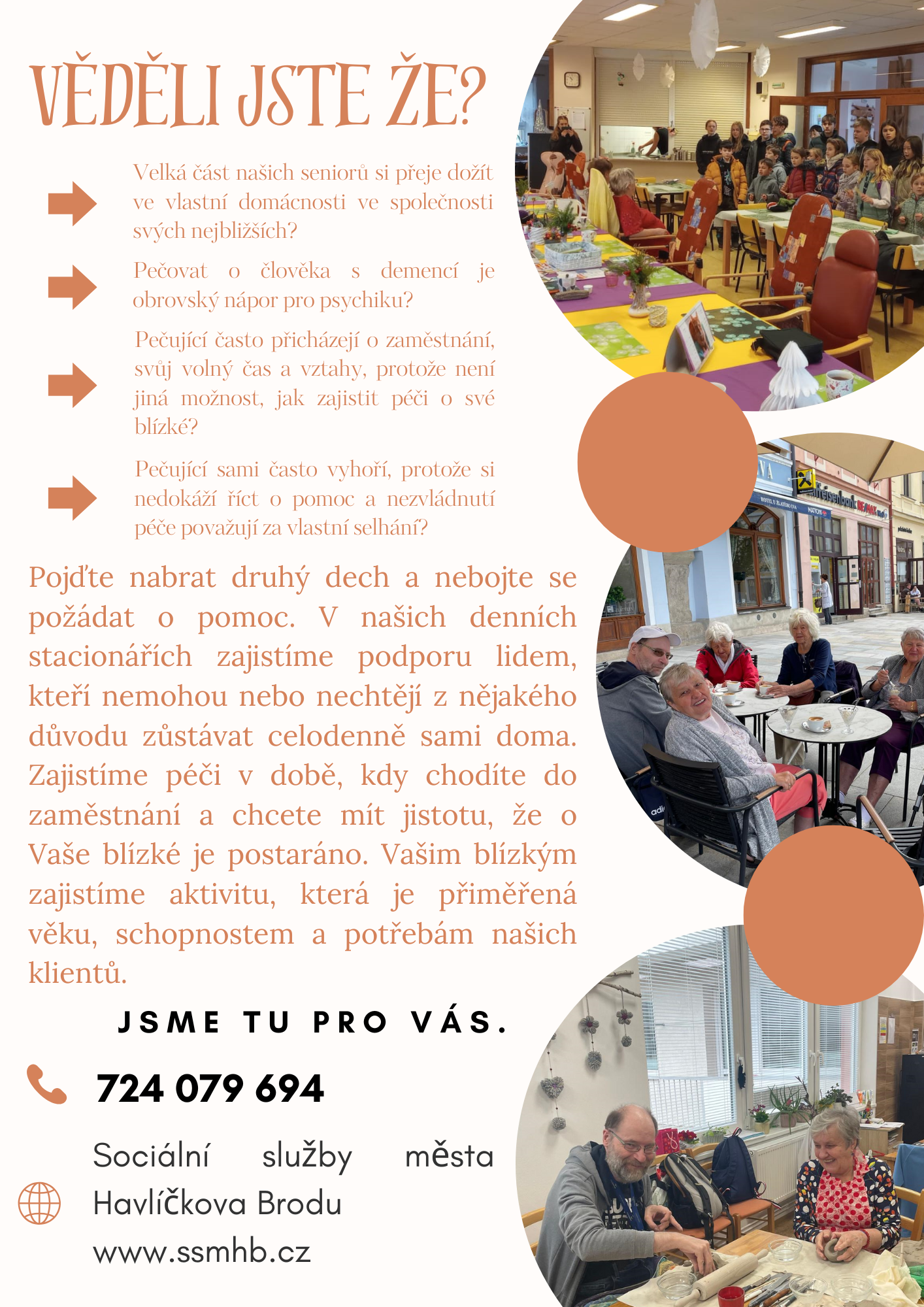 Plakát o denním stacionáři