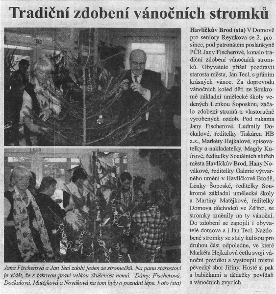 Tradiční zdobení vánočních stromků