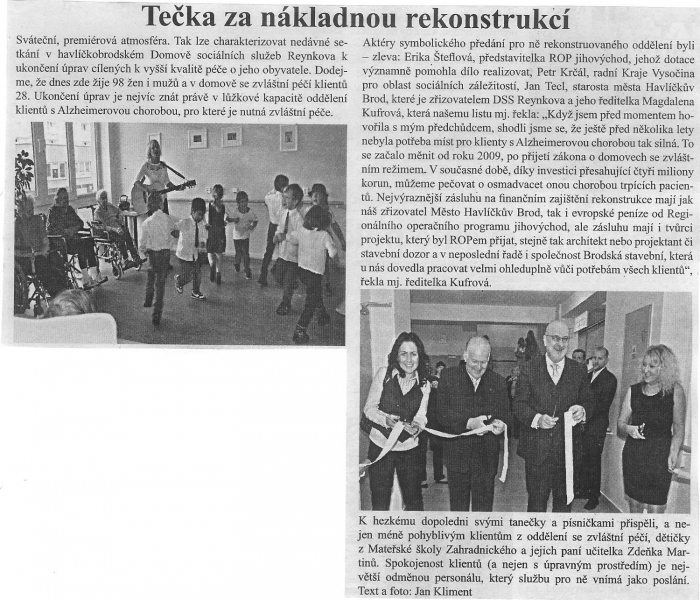 Tečka za nákladnou rekonstrukcí